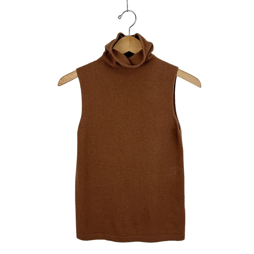 Linda Allard Ellen Tracy Cashmere Funnel Neck Sweater